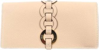 Chlo&eacute; Pre-owned Wallets, female, Beige, Size: ONE SIZE Pre-owned Leather Wallet