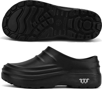 Generic Armadillo Clogs for Women Men Non Slip Waterproof Lightweight Safety Comfort Garden Shoes Armadillo Chef Shoes Kitchen Work Clogs Black