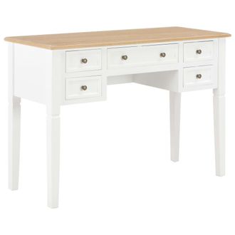 Berkfield Home Writing Desk White 109.5x45x77.5 cm Wood