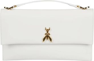 Patrizia Pepe Fly Clutch - Dames - Clutches - Wit - ONE Size - Leer - Tassen