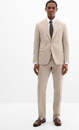 Jack Victor Mens Sand piqu&eacute; suit Semi-slim fit