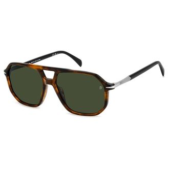 Eyewear by David Beckham Vintage Square Sunglasses Brown Tortoiseshell