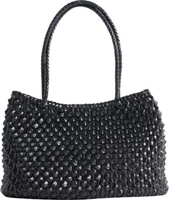 Dragon Diffusion Santa Croce Cactus Tas - Dames - Shoppers - Zwart - ONE Size - Leer - Tassen