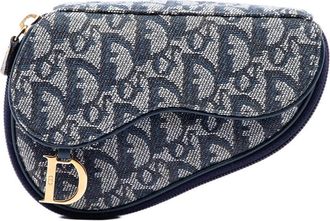 Dior Pre-owned Dior Diorissimo Canvas Saddle Pouch Ladies LWJWVRHWI5O0LTEV