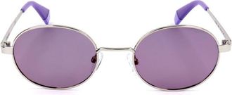 Polaroid Zilveren Metalen Zonnebril