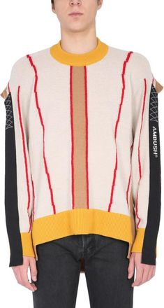 AMBUSH Beige Crew Neck Sweaters