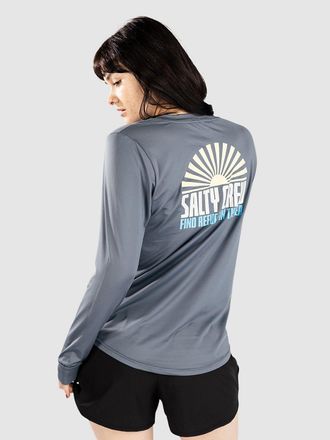 Salty Crew In The Rays Sun Langarm Lycra blau