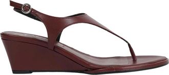 Aeyde Roose Wedge Sandalen - Dames - Sleehakken - Rood - 36 EU - Leer - Schoenen