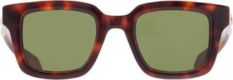 Ferragamo Green Square Mens Sunglasses SF1064SCP 240 48