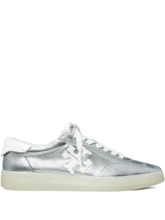 Tory Burch Sneakers Phoenix in pelle metallizzata - Argento