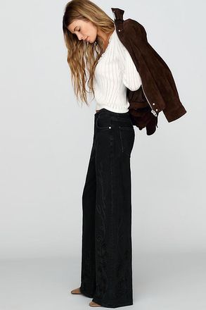 AG - Adriano Goldschmied Saige Mid-Rise Wide-Leg Jeans
