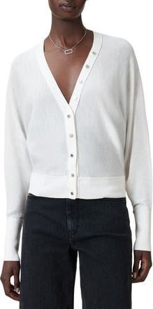 AllSaints Honor V Merino Wool Cardigan in Chalk White at Nordstrom Rack, Size Medium