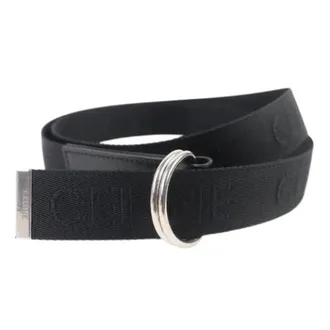 Celine Pre-owned Belts, female, Black, Size: ONE SIZE Pre-owned Logo Leather Belt