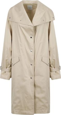 Toteme Oversized Trench - Dames - Mantel - Beige - XS - Katoen - Jassen