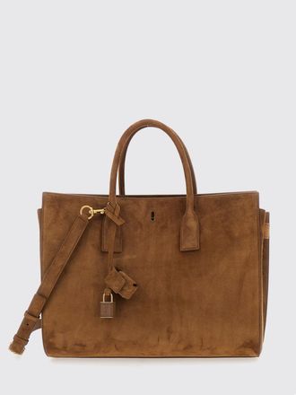 Saint Laurent Borsa a mano grande Sac De Jour in pelle di vitello scamosciata