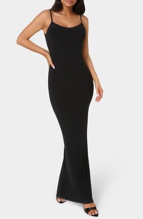 Bebe Backless Maxi Dress in Black at Nordstrom Rack, Size X-Small