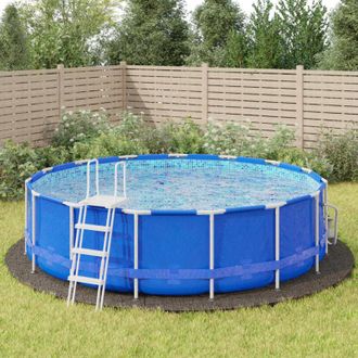 vidaXL Tapiz De Suelo Piscina Geotextil De Poli&eacute;ster Gris Claro &Oslash;550cm Vidaxl