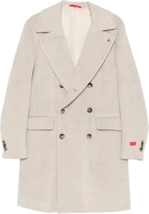 Isaia Hombre, Abrigos, Beige, Talla: 2XL