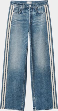 Rag & Bone rb Miramar Terry Wide-Leg Track Jeans