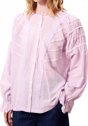 FRNCH Brielle Blouse In Lilac