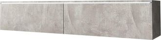 Mirjan24 Mobilier1 - Mueble Tv Sarasota 120, Hormig&oacute;n, N&uacute;mero De Puertas: 0, N&uacute;mero De Cajones: 0, 140x30x33cm, Led
