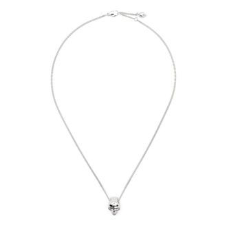 Alexander McQueen Alexander McQueen, Necklaces, male, Gray, Size: ONE SIZE Skull Necklace