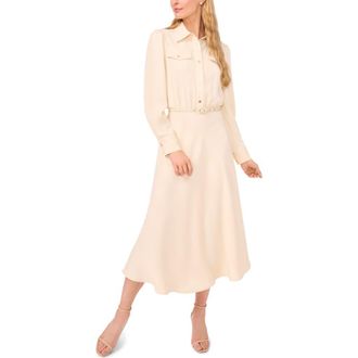 Ted Baker Isabelle Long Sleeve Shirtdress in Rutabaga at Nordstrom, Size 14