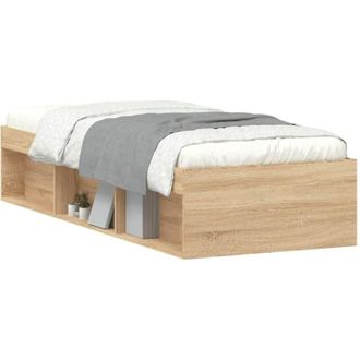 vidaXL Estructura De Cama Roble Sonoma 75x190 Cm Vidaxl