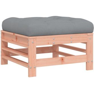 vidaXL Taburete De Jard&iacute;n Con Coj&iacute;n Madera Maciza De Abeto De Douglas Vidaxl