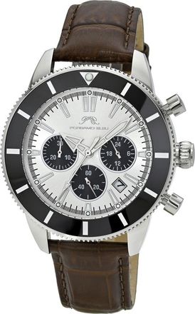 Porsamo Bleu Brandon Chronograph Quartz Silver Dial Mens Watch 1012DBRL