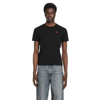 Comme Des Gar&ccedil;ons Small Heart Cotton T-Shirt