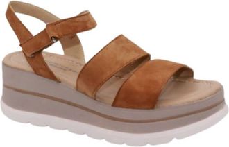 Eric Michael Womens Willow Wedge Sandal In Tan