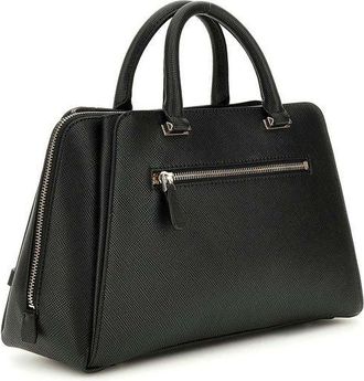 Guess Womens Satchel Black Polyurethane Satchel-bags