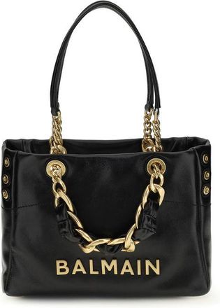 Balmain Black Calf Leather Bos Taurus Shoulder Womens Bag