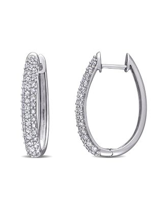 Rina Limor 10K 1.29 Ct. Tw. White Sapphire Clip-On Earrings