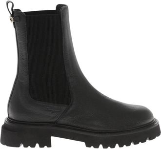 Ferragamo Black Textured Boots