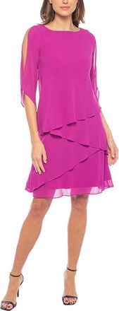 OLEG CASSINI Solid Mini Dress