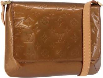 Louis Vuitton Pre-owned Patent Leather Shoulder Bag - Dames - Vintage Schoudertas - Bruin - ONE Size - Leer - Vintage