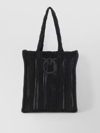 Pinko medium beach tote bag dual handles