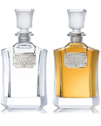 Alice Pazkus Whiskey Decanter And Whiskey Tags