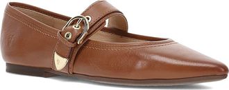 Frye Heather Pointed Toe Mary Jane Flat in Dark Latte at Nordstrom, Size 5.5