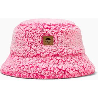 Turtle Fur Stomp Fleece Bucket Hat in Luscious Pink at Nordstrom