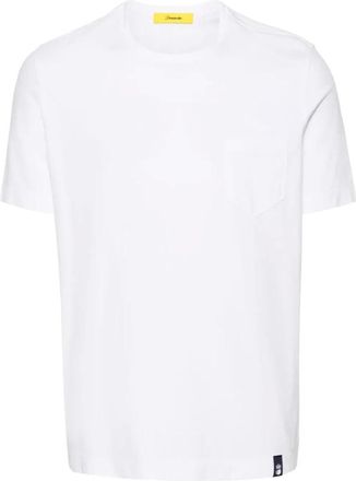 Drumohr Tops, Heren, Wit, S, Off-White T-Shirt