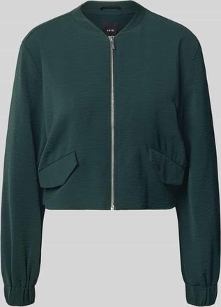 Zero Jacke mit Rei&szlig;verschluss und Pattentaschen in Dunkelgruen, Gr&ouml;&szlig;e 36