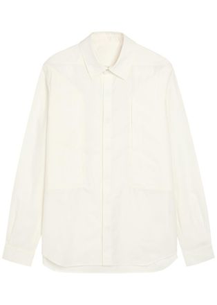 Rick Owens Fogpocket Cotton-poplin Shirt - White - 46 (IT46 / S)