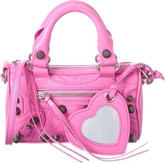 Balenciaga Le Cagole Nano Leather Shoulder Bag