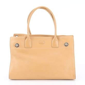 Tod's Yellow Leather Handbag Shoulder Bag Tote Bag (Pre-Owned)