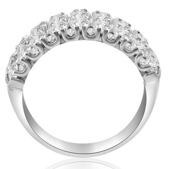 Pompeii3 2 3/4Ct Lab Grown Diamond Wedding Ring 10k White Gold