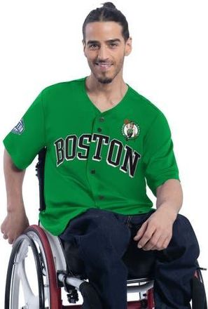 G-III Sports by Carl Banks Mens G-III Sports by Carl Banks Kelly Green Boston Celtics Adaptive Star Player Fashion Baseball Jersey at Nordstrom, Size Medium