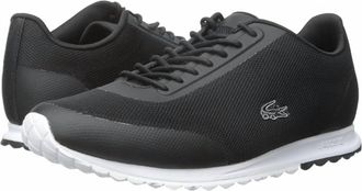 Lacoste Womens Helaine Runner Sneaker In Black/white